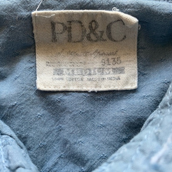 Chambray PD&C Button Down Shirt - Picture 3 of 3